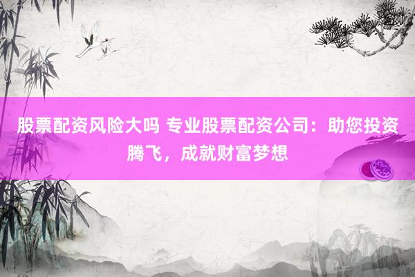 股票配资风险大吗 专业股票配资公司:助您投资腾飞,成就财富梦想